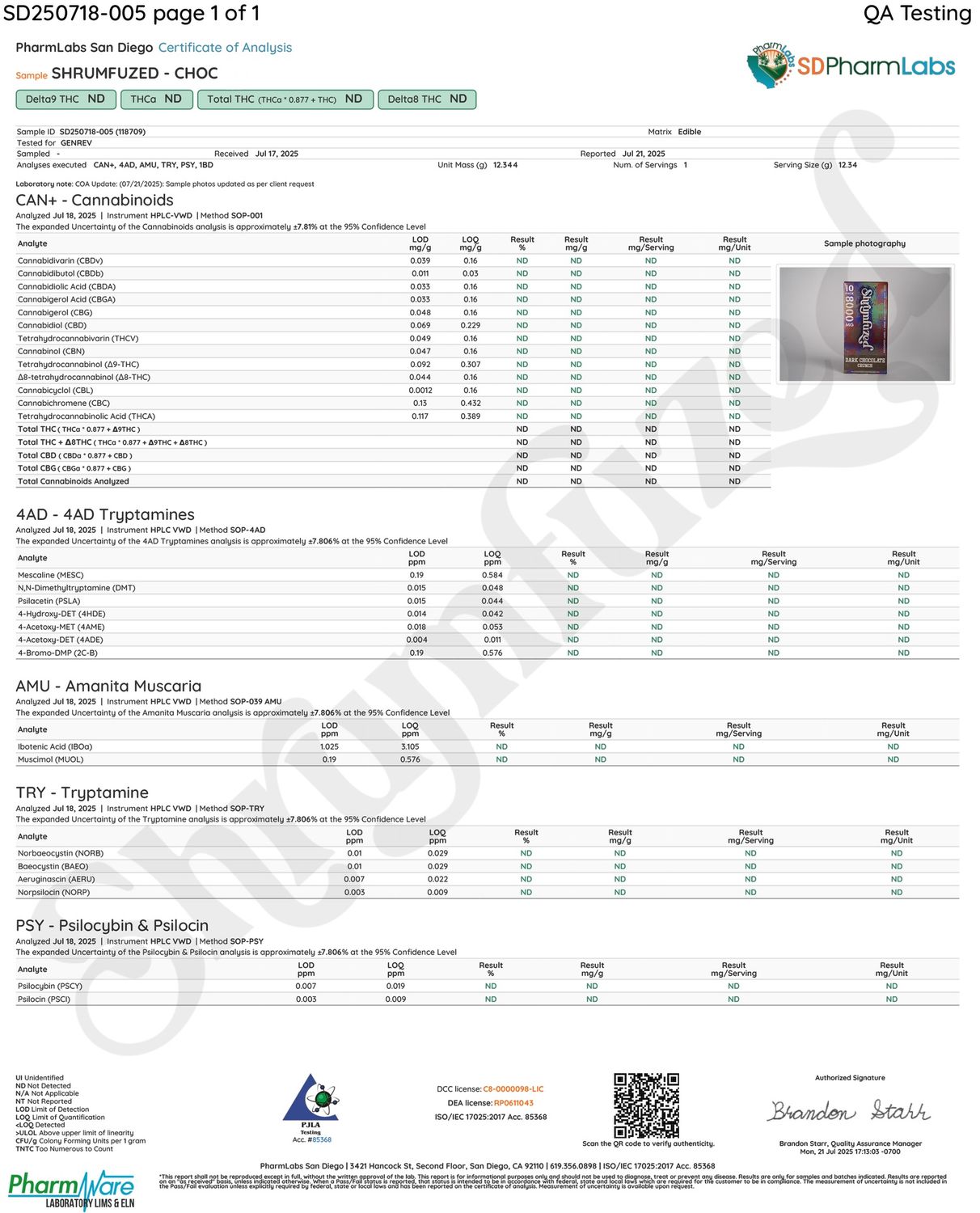 Dark Chocolate Crunch (8000mg)