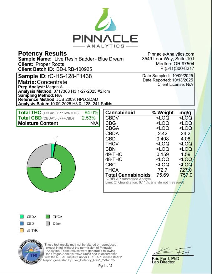 Blue Dream Live Resin (Hybrid)