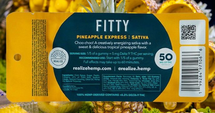 Fitty - Pineapple Express, Pineapple Gummies 50mg Fitty - Pineapple Express, Pineapple Gummies 50mg