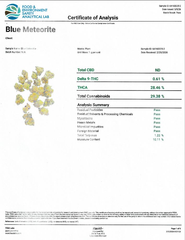 Blue Meteorite (Hybrid)