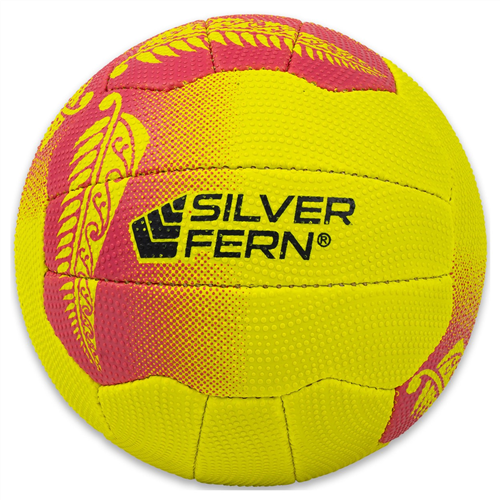 TUI SUPERGRIP TRAINING NETBALL (SZ4), COLOUR: PINK YELLOW