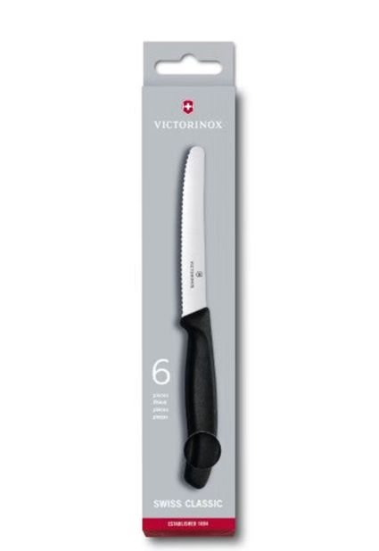 VICTORINOX SWISS CLASSIC STEAK KNIFE SET 11CM 6 PIECE