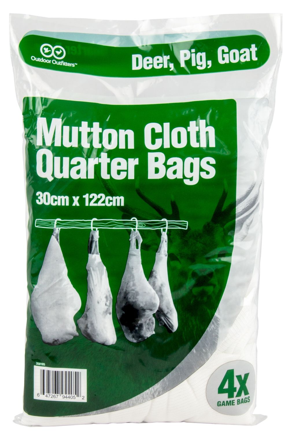 OUTDOOR OUTFITTERS QUARTER GAME BAGS 4 PACK