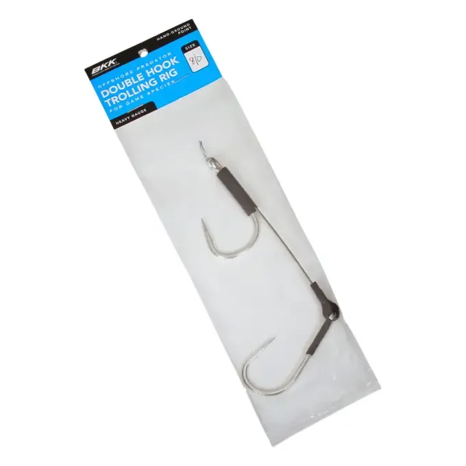 BKK OFFSHORE PREDATOR HD DOUBLE TROLLING HOOK, SIZE: 8/0