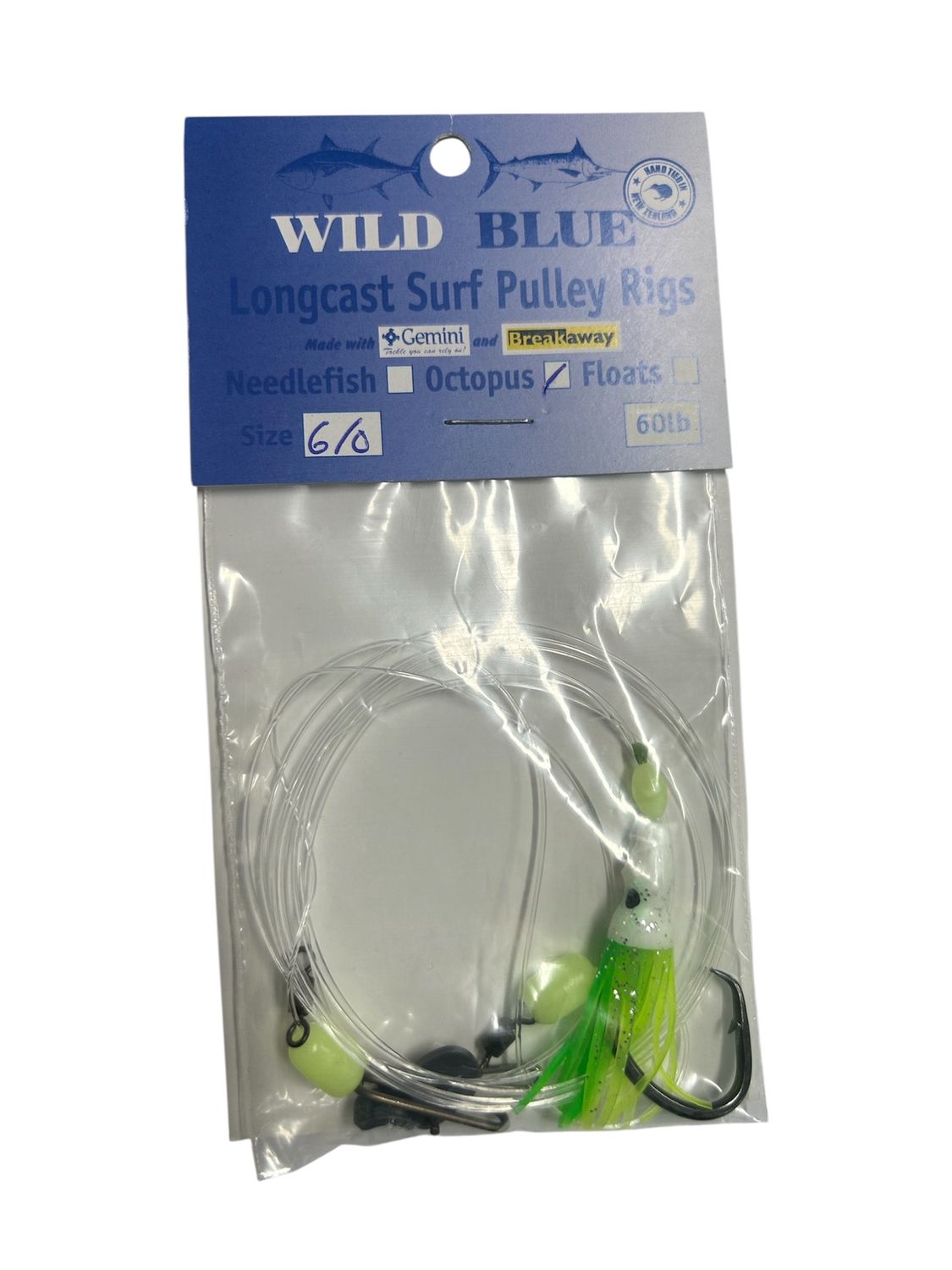 WILD BLUE LONGCAST RIG W MINI OCT