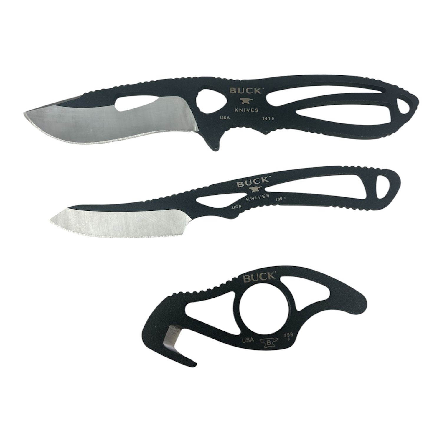 BUCK 141 PAKLITE FIELD MASTER 3 PIECE HUNTING SET