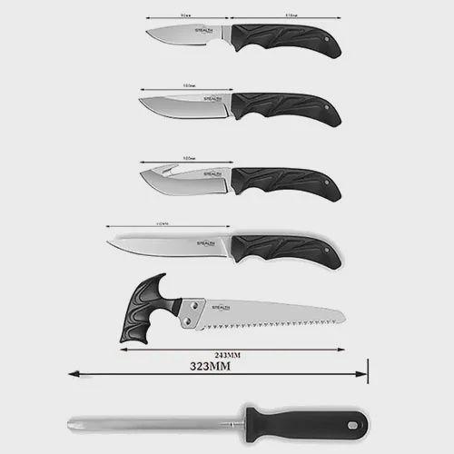 STEALTH 6 PIECEC HUNTERS KNIFE SET