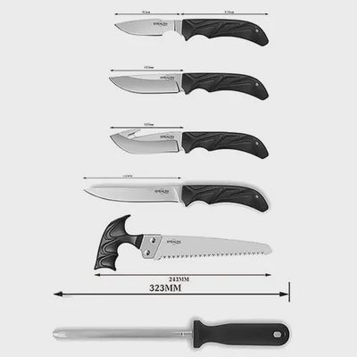 STEALTH 6 PIECEC HUNTERS KNIFE SET