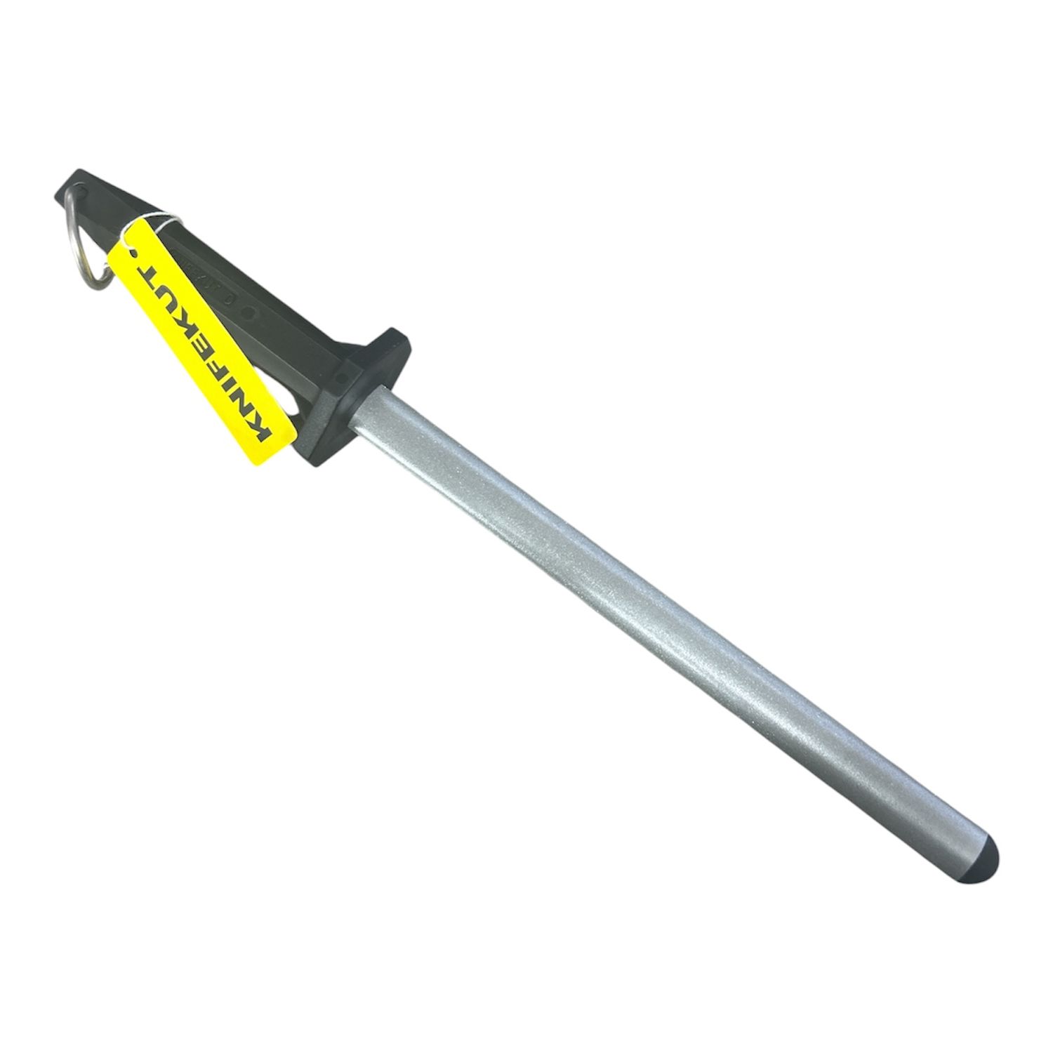 KNIFEKUT 10" DIAMOND SHARPENING STEEL, COLOUR: BLACK