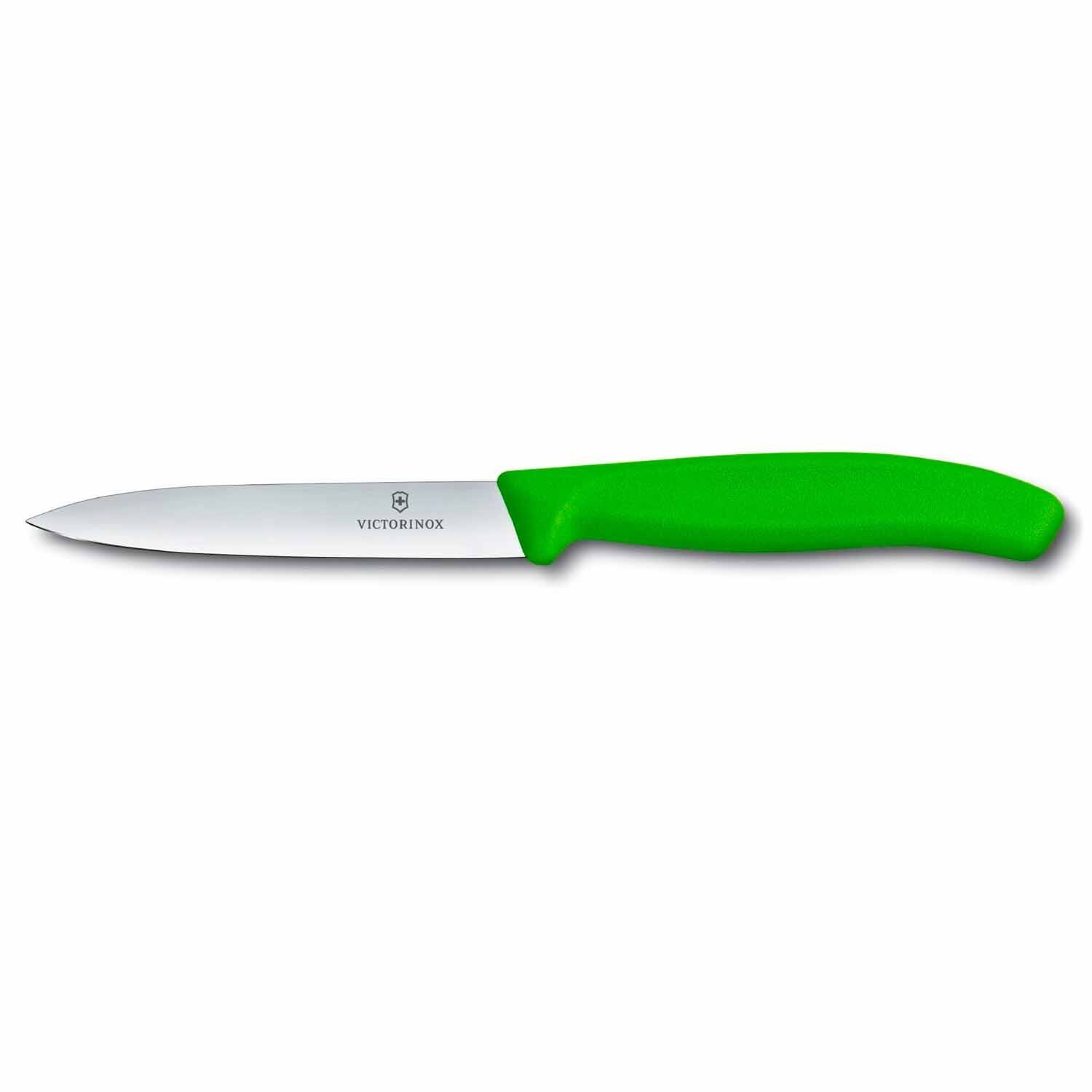 VICTORINOX SWISS CLASSIC VEGETABLE KNIFE 10CM, COLOUR: GREEN