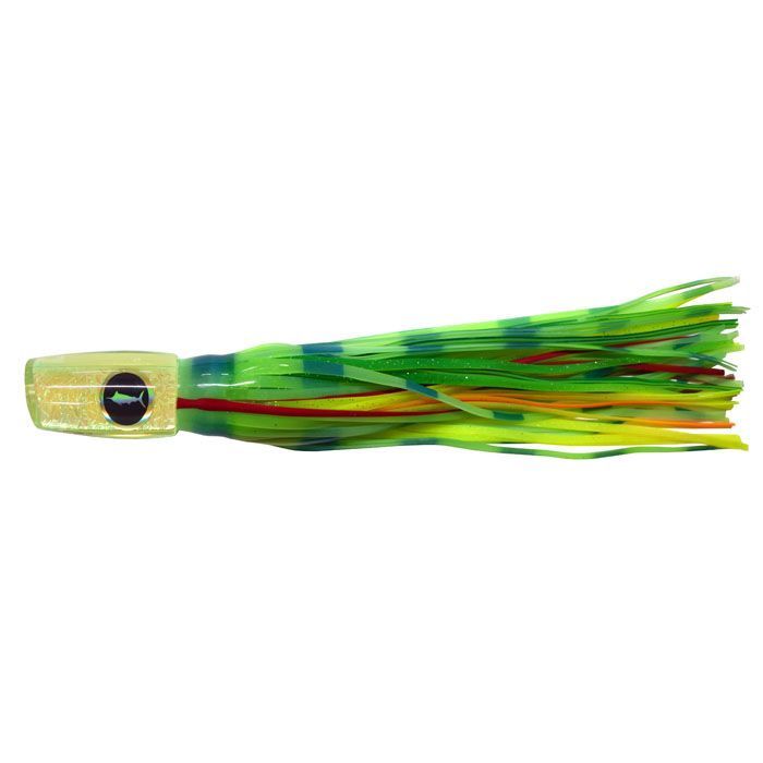 BLUEWATER SKIRT 10" PLUNGER TROLLING LURE, COLOUR: LUMO GREEN