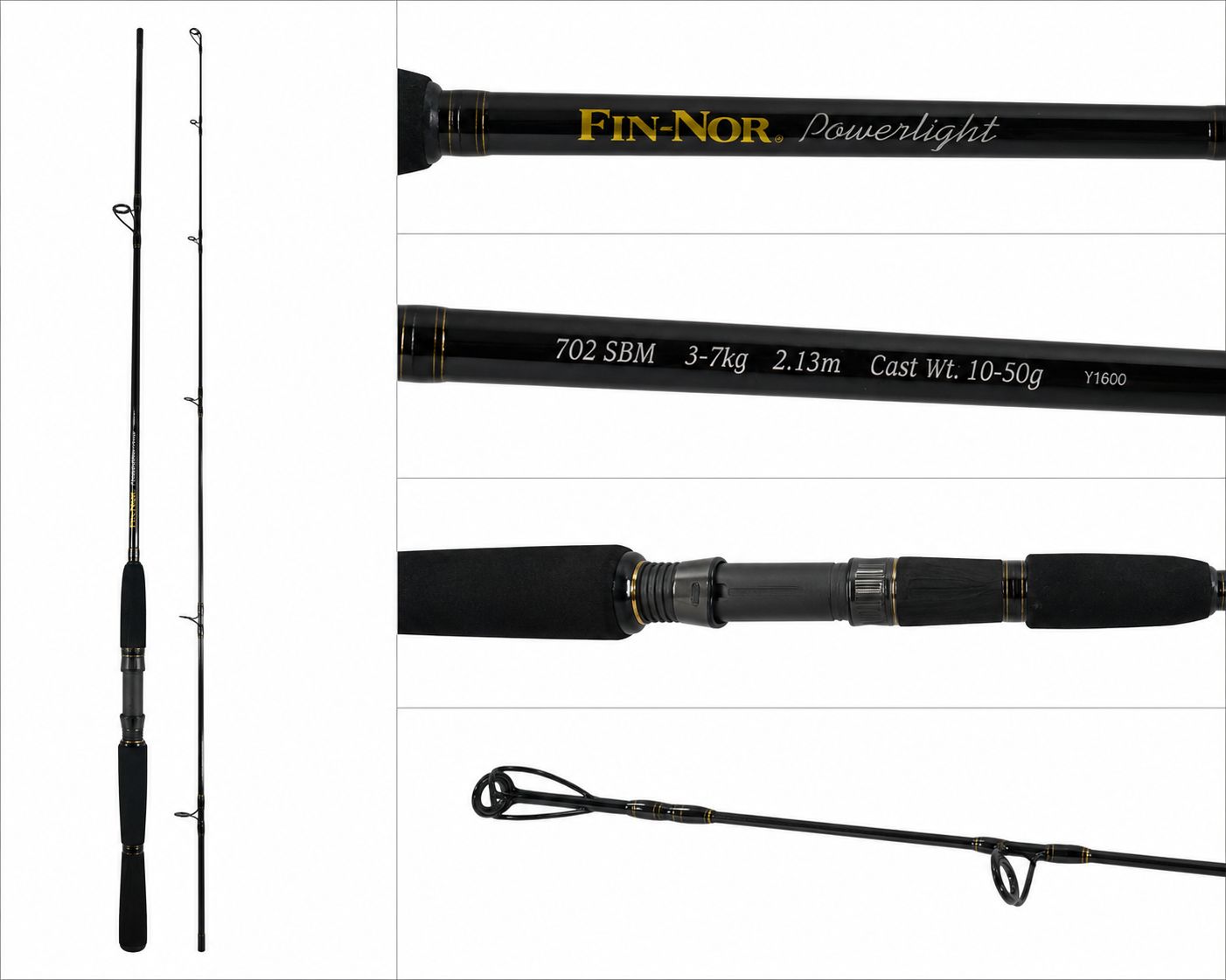 FIN-NOR POWERLIGHT 7' 3-7KG 2PCE SOFTBAIT ROD