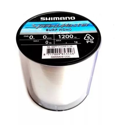 SHIMANO SPEEDMASTER SURF MONO 1200M CLEAR, WEIGHT: 6.8KG