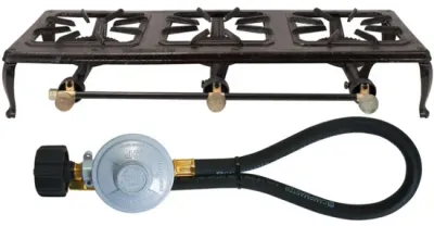 CAMPMASTER TRIPLE BURNER CAST IRON COUNTRY COOKER