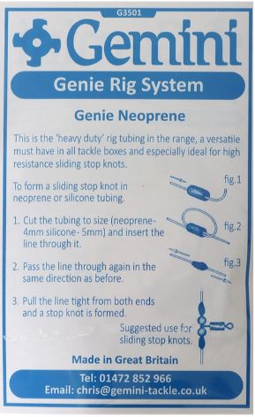 GEMINI GENIE NEOPRENE RIG TUBING (1M)
