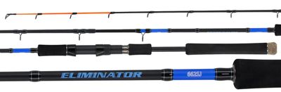 DAIWA ELIMINATOR 6'6" 2PCE SPIN JIG NIBBLE TIP ROD