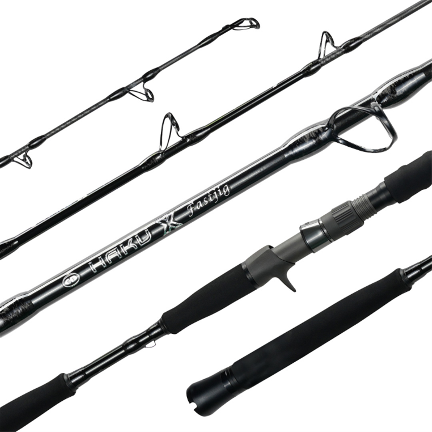 CD HAKU X FAST JIG   5'2" 250-500G ACID WRAP O/H ROD