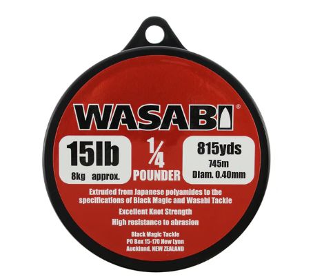 WASABI MONO 1/4LB SPOOL, WEIGHT: 15LB