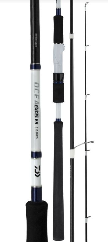 DAIWA EXCELER OCEANO 7'6" 2PC FAST ACTION SPIN ROD