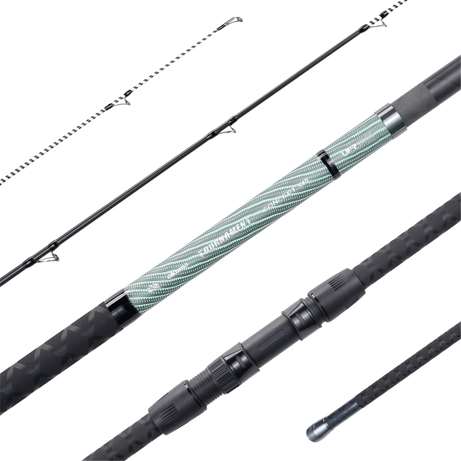 OKUMA TOURNAMENT CONCEPT SPL 12'6" 2-6OZ SURF ROD