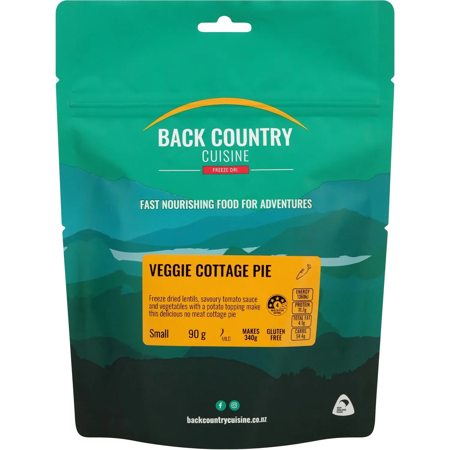 BACK COUNTRY CUISINE VEGGIE COTTAGE PIE, SIZE: SMALL SERVE