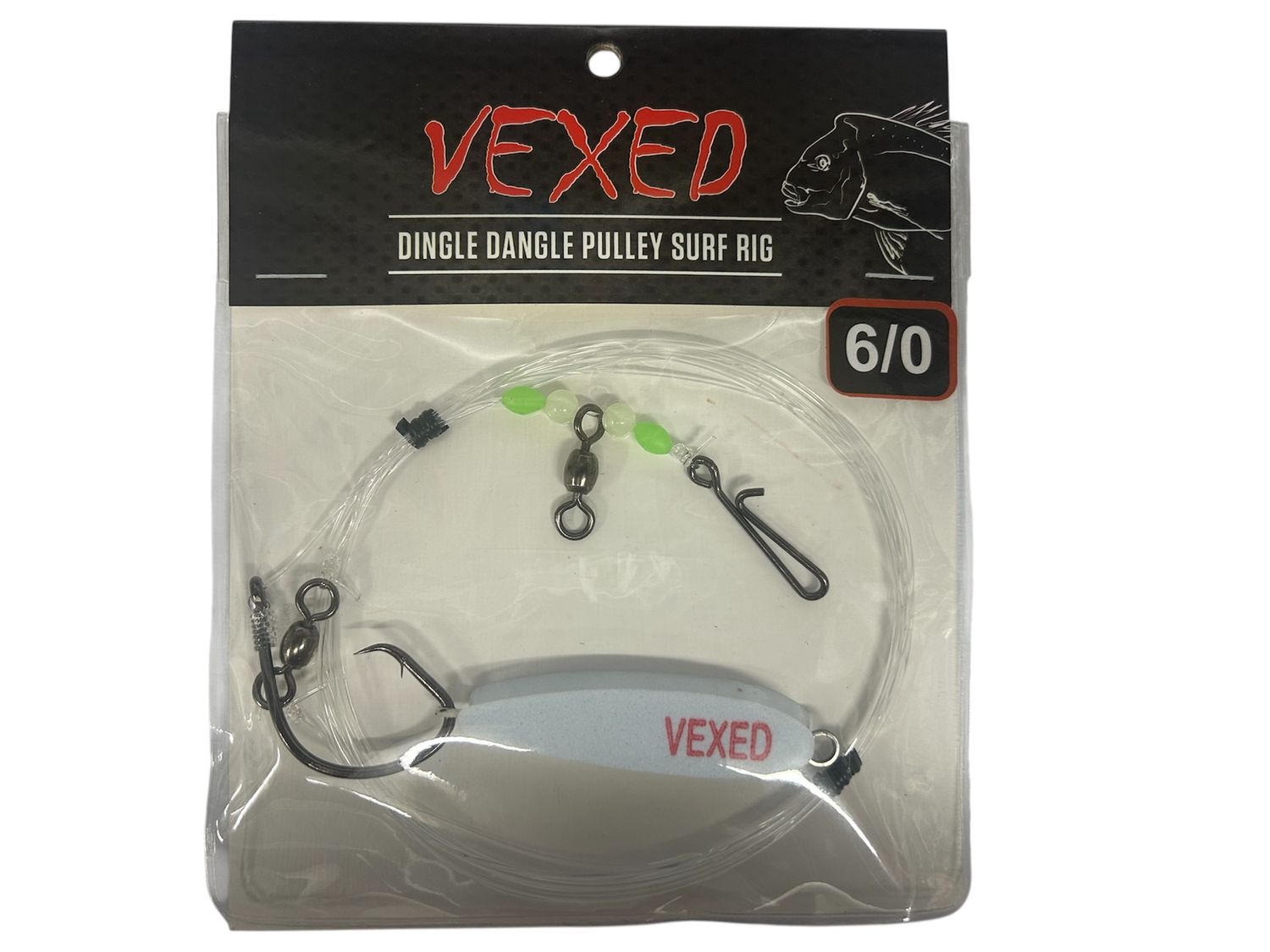 VEXED DINGLE DANGLE PULLEY SURF RIG, SIZE: 6/0