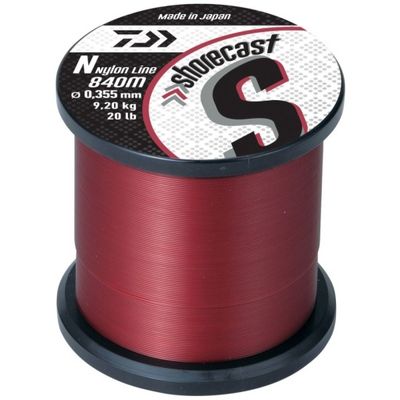 DAIWA SHORECAST MONO 1/4LB RED