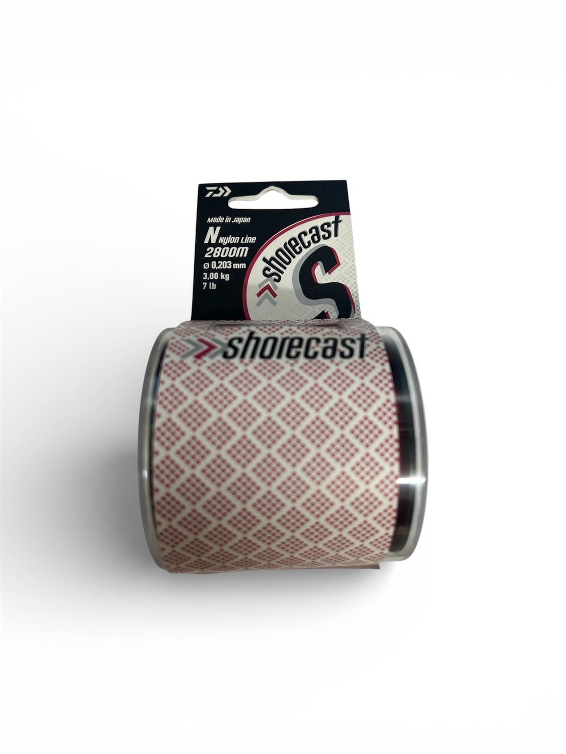DAIWA SHORECAST MONO 1/4LB RED, WEIGHT: 7LB