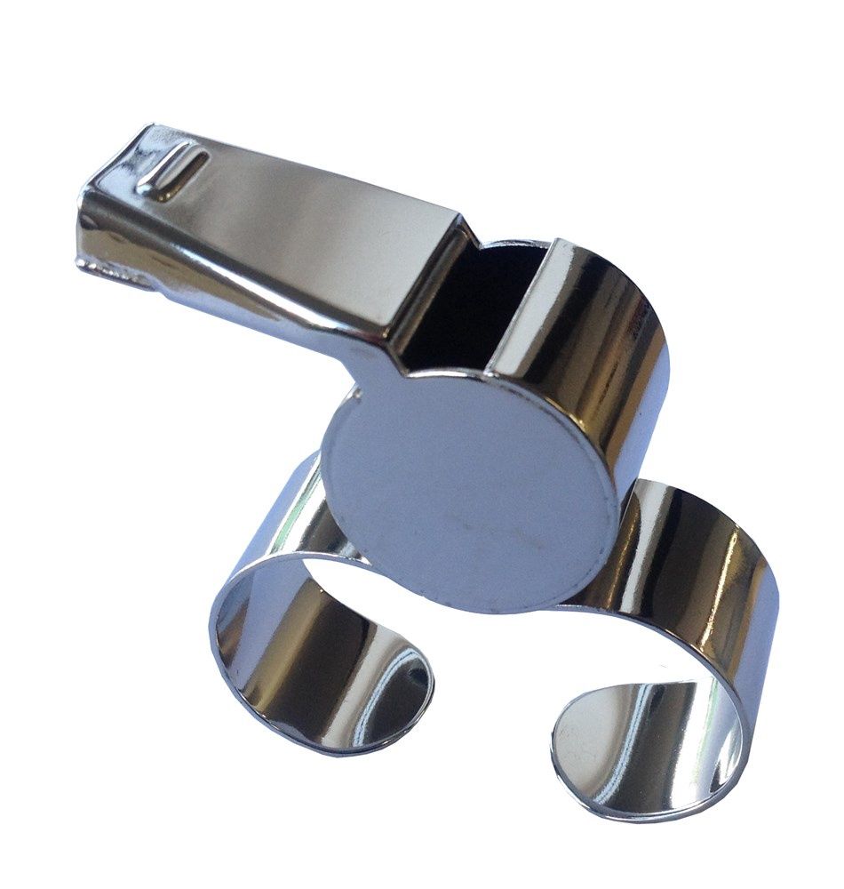 METAL FINGER GRIP WHISTLE