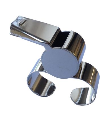 METAL FINGER GRIP WHISTLE
