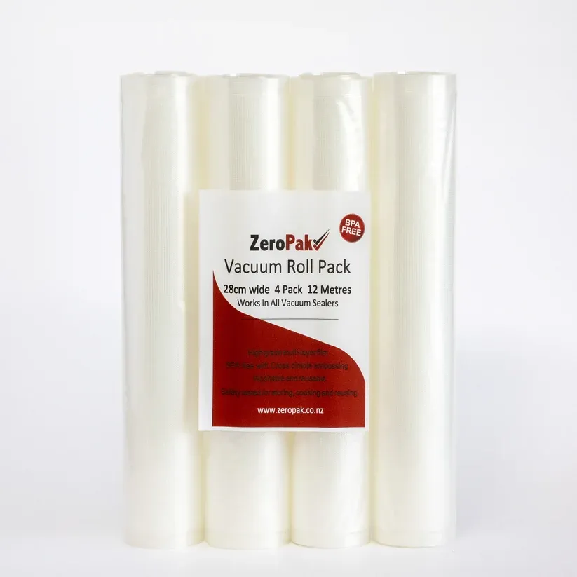 ZEROPAK 28CM X 12M VACUUM SEALER ROLLS