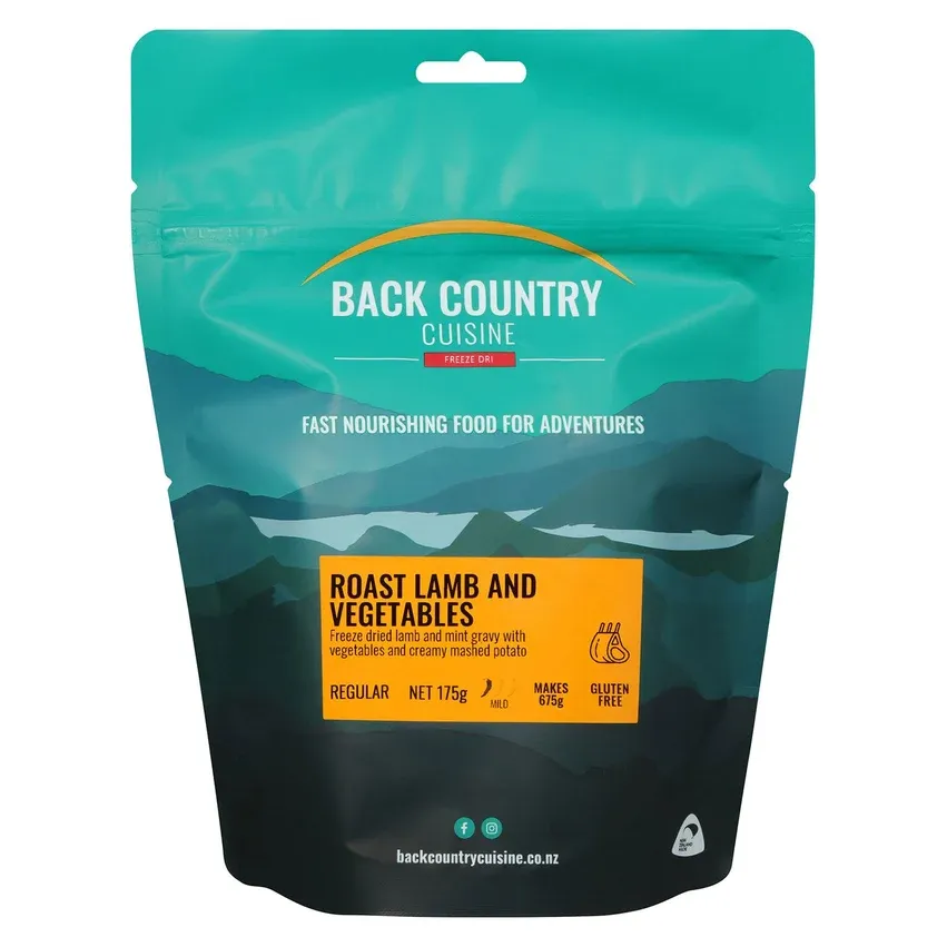 BACK COUNTRY CUISINE ROAST LAMB &amp; VEGETABLES REGULAR SERVE