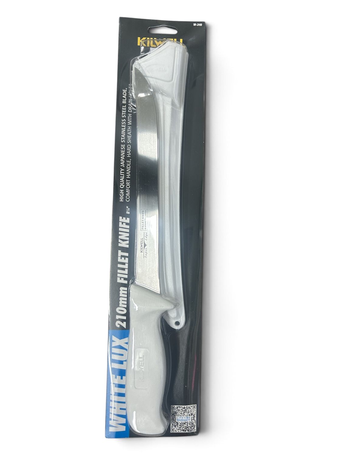 KILWELL WHITE LUX WIDE 21CM FILLET KNIFE