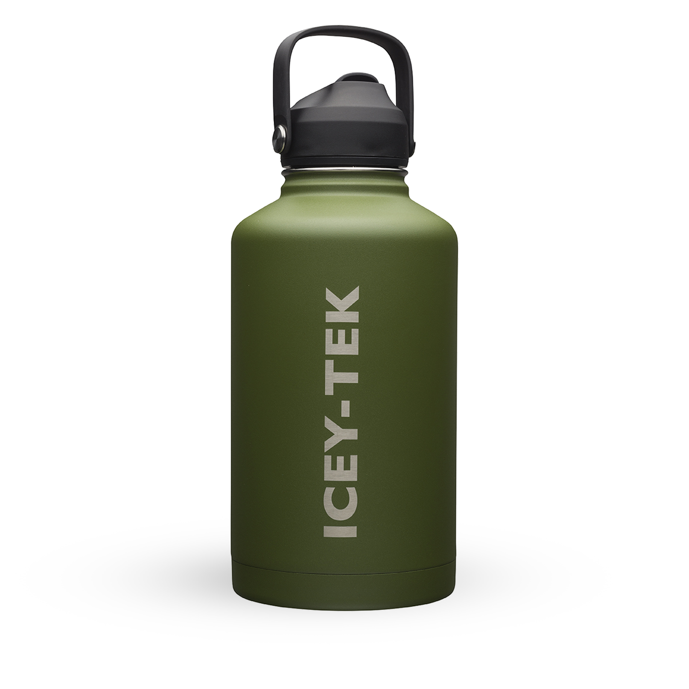 ICEY TEK 1.9L DRINK BOTTLE WITH STRAW LID, COLOUR: OLIVE