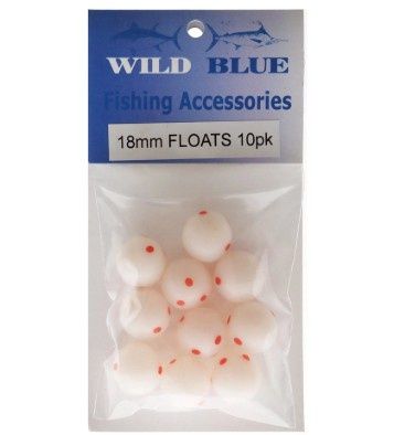 WILD BLUE 18MM FLOATS 10PK