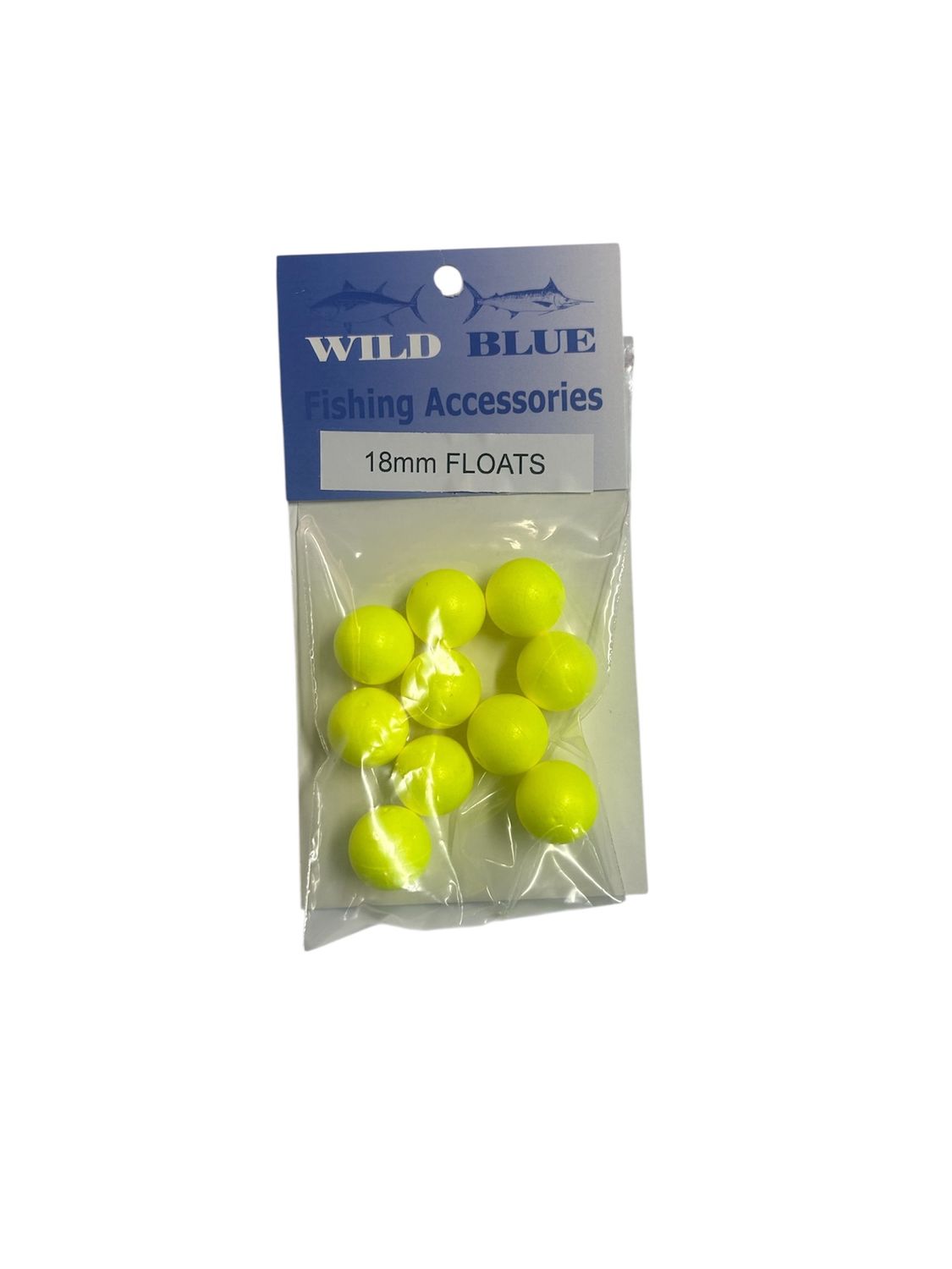 WILD BLUE 18MM FLOATS 10PK