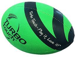 SILVER FERN TURBO TOUCH BALL (SZ 3.5), COLOUR: GREEN