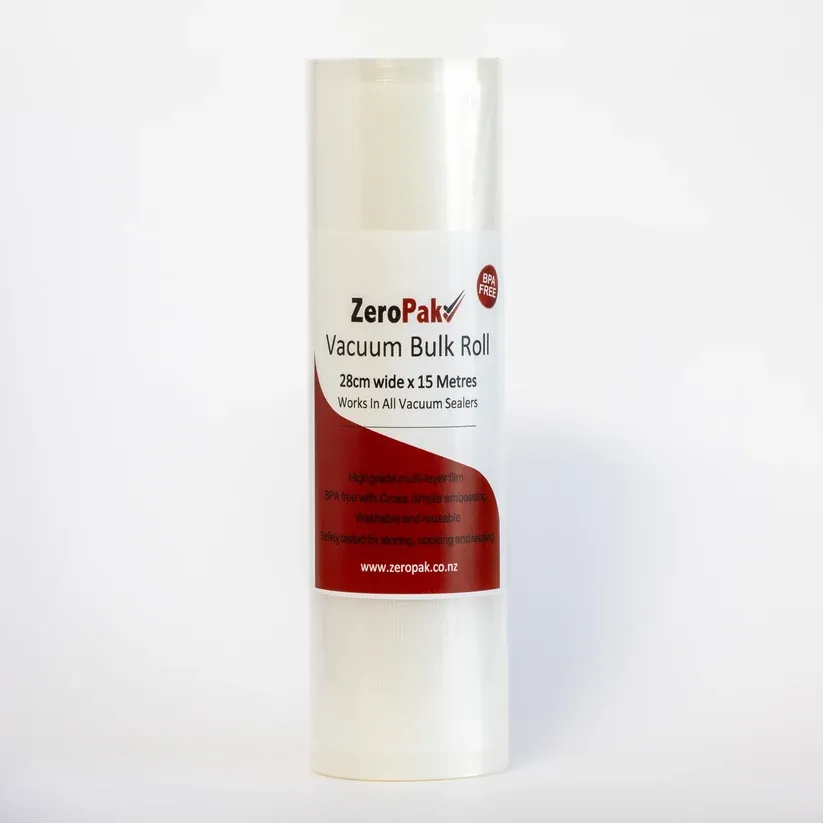 ZEROPAK 28CM VACUUM SEALER ROLL 15M