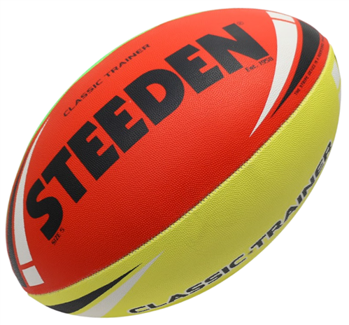 STEEDEN CLASSIC RUGBY LEAGUE TRAINER BALL MULTI COLOUR
