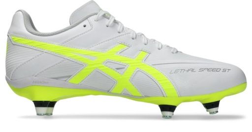 ASICS LETHAL SPEED ST 3, COLOUR: WHITE | SAFETY YELLOW, SIZE: 7