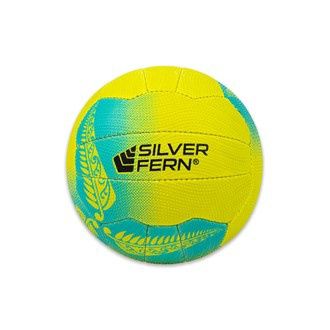 SILVERFERN FALCON TRAINING NETBALL (SZ 5), COLOUR: YELLOW-BLUE