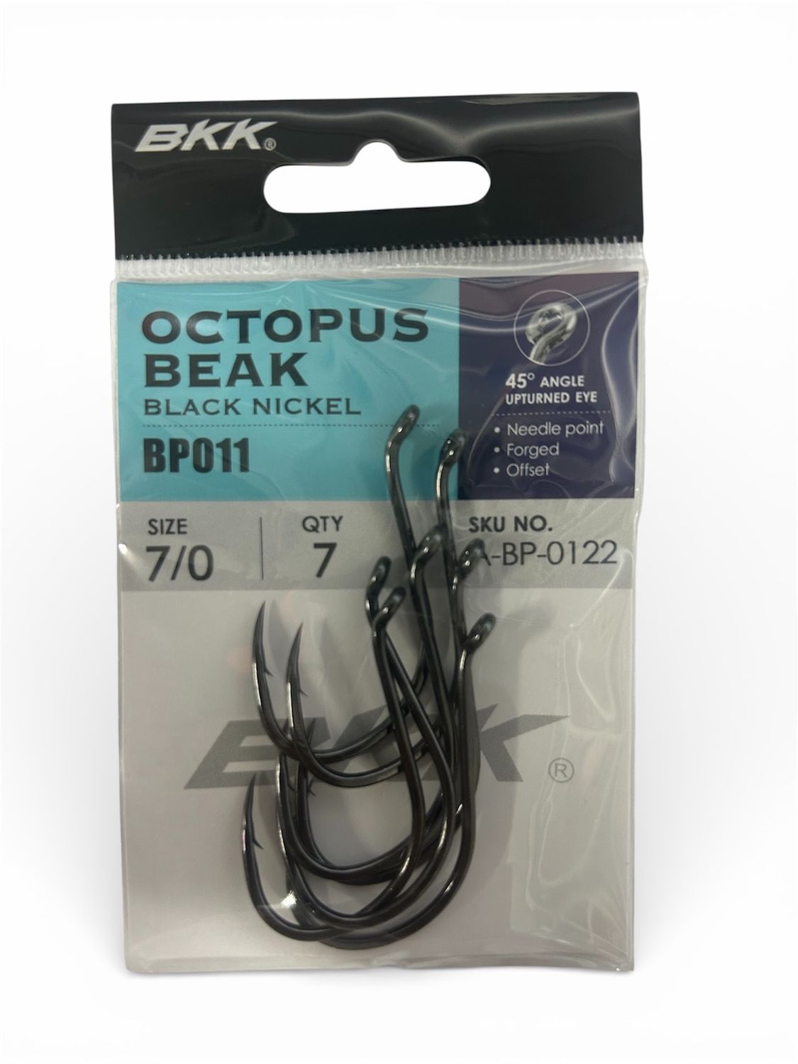 BKK BLACK NICKLE OCTOPUS HOOK - BAIT PACK