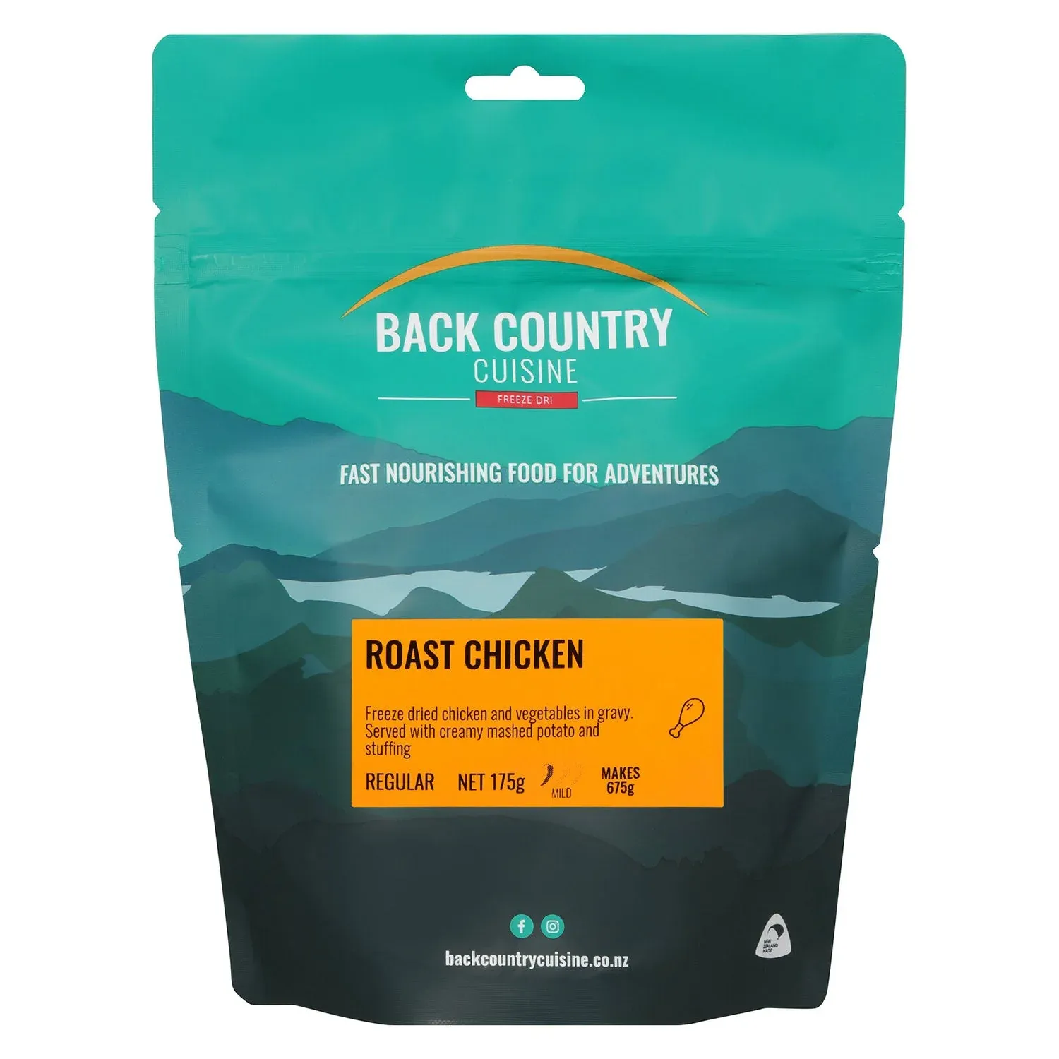 BACK COUNTRY CUISINE ROAST CHICKEN REGULAR SERVE