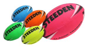 STEEDEN CLASSIC  RUGBY LEAGUE TRAINER  BALL FLUORO SZ 5