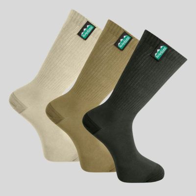 RIDGELINE COTTON  LIGHT WORK SOCKS 3 PACK (MID LENGTH)