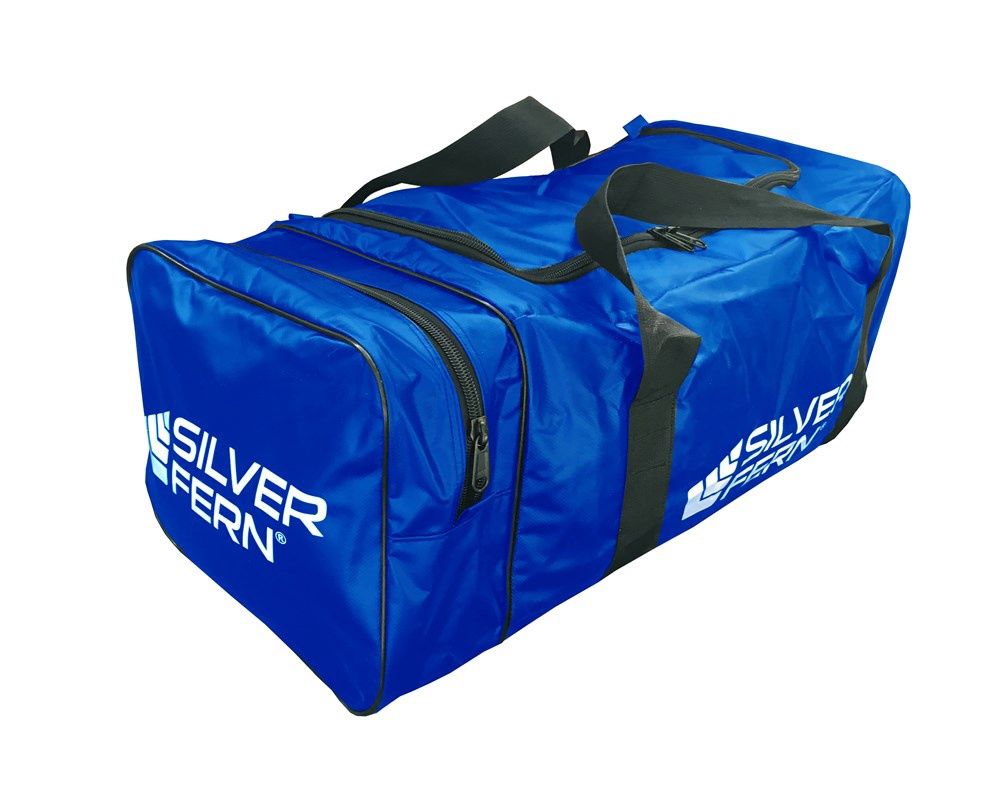 SILVER FERN PVC GEAR BAG W/END POCKET - MEDIUM, COLOUR: BLUE