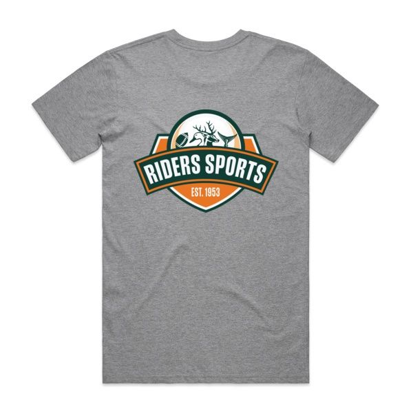 RIDERS SPORTS MENS STAPLE TEE (GREY MARLE)