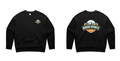 RIDERS SPORTS WOMENS RELAX CREW (BLACK)