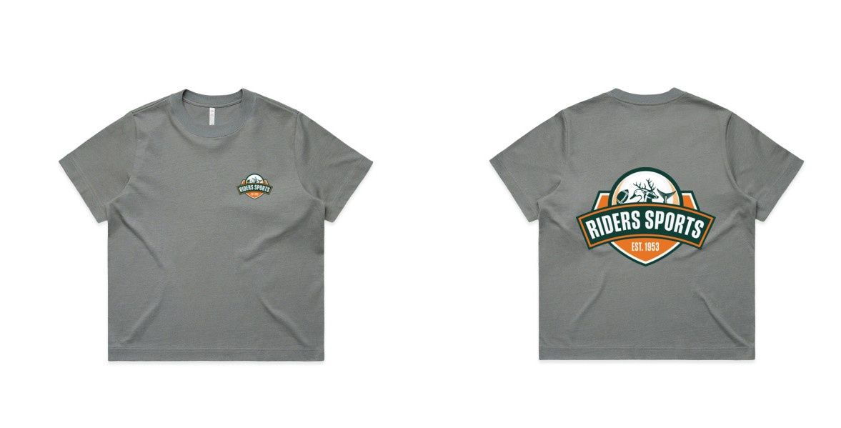 RIDERS SPORTS WOMENS BOX TEE (SHADOW)