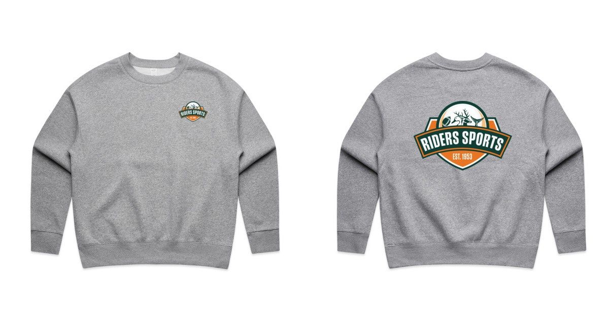 RIDERS SPORTS WOMENS RELAX CREW (GREY MARLE)